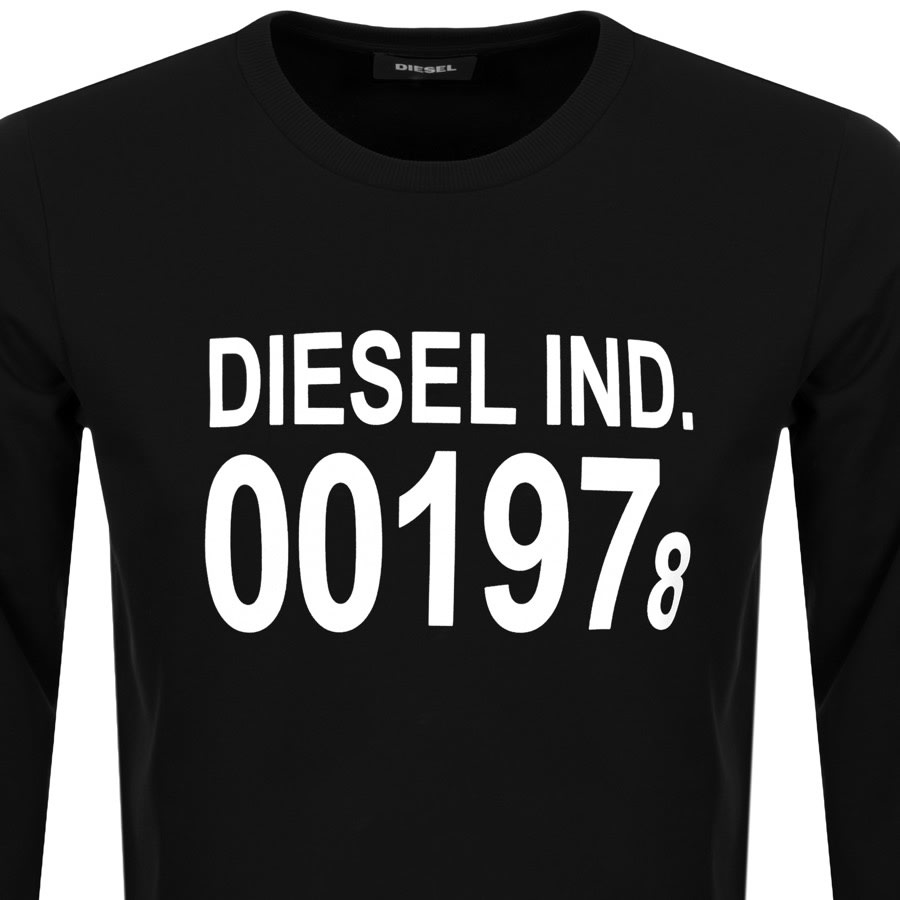 Alternative Image for ProductDiesel S Girk J3 Sweatshirt Black2
